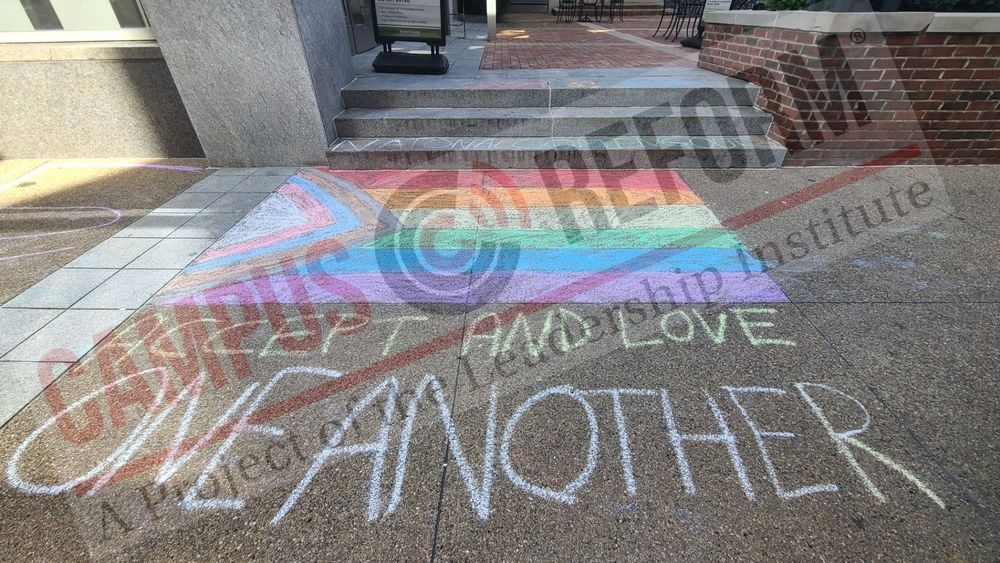 EXCLUSIVE: Pro-LGBTQ chalk displays go undisturbed as conservative sidewalk messages get defaced
