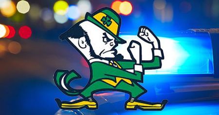 Notre Dame Fighting Irish: Leprechaun - Weathered Faux Barrel